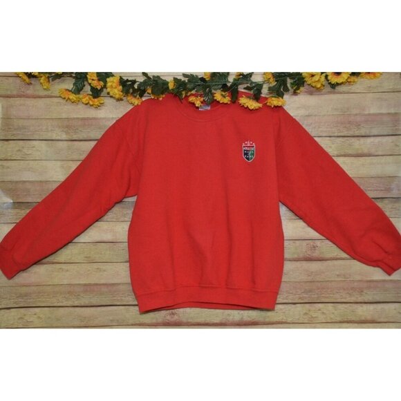 World Golf Hall of Fame Embroidered Logo Red Sweatshirt Size M Golf Lovers - Picture 4 of 8